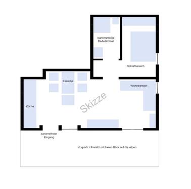 Foto - 2 Zimmer Erdgeschoßwohnung zur Miete in Rickenbach