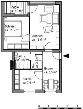 Foto - Etagenwohnung in Hannover zur Miete