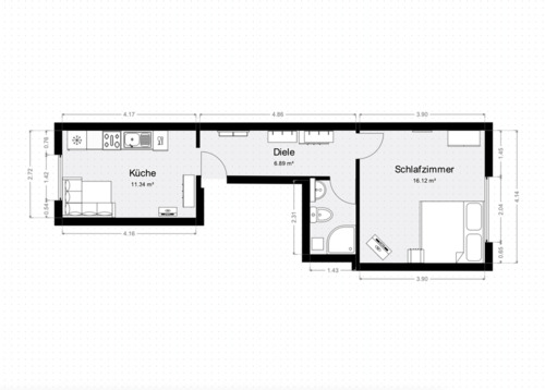 Foto - 1-Zimmer-Wohnung Aachen