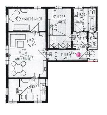 Foto - 3 Zimmer Etagenwohnung zur Miete in Meiningen