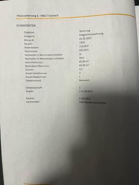 Foto - 3.5 Zimmer Erdgeschoßwohnung in Eisenach