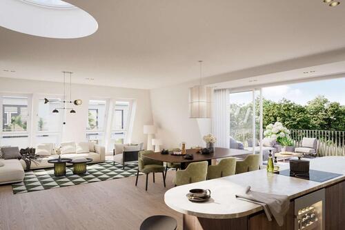 Foto - Neubau: Exklusives Penthouse auf einer Ebene mit Rooftop-Terrasse und Blick ins Grüne