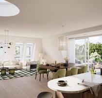 Neubau: Exklusives Penthouse auf einer Ebene mit Rooftop-Terrasse und Blick ins Grüne - München Thalkirchen-Obersendling-Forstenried-Fürstenried-S