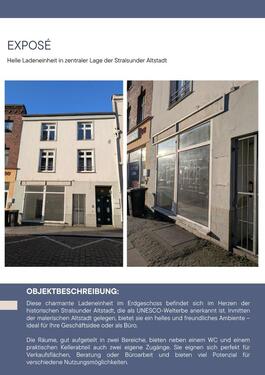 Foto - Helle Ladeneinheit in zentraler Lage der Stralsunder Altstadt