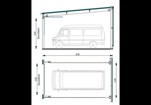 Foto - XXL Garage Halle für Gewerbe StartUP Unterstellplatz Wohnmobil