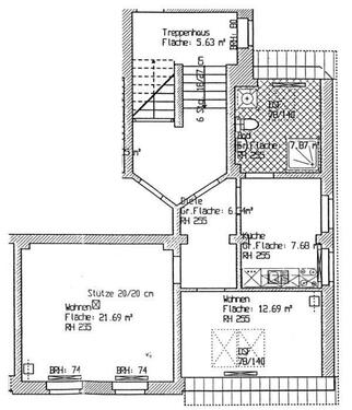 Foto - 2 Zimmer Dachgeschoßwohnung zur Miete in Meißen