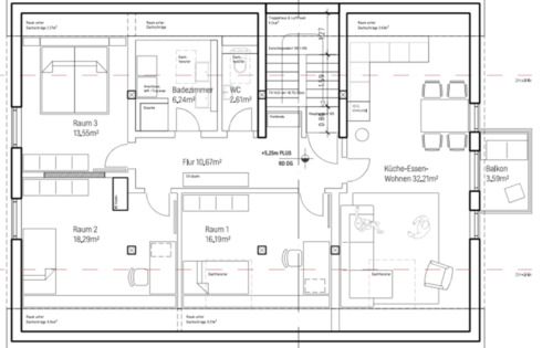 Foto - 3 Zimmer Dachgeschoßwohnung in Ummendorf