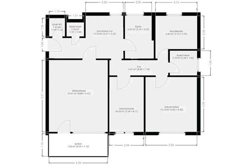 Foto - Große Wohnung in Dülmen - 175.000,00&nbsp;EUR Kaufpreis, ca.&nbsp; 94,00&nbsp;m&sup2;