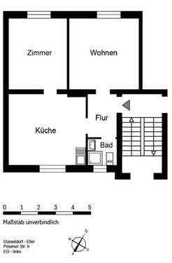 Foto - 2 Zimmer Etagenwohnung zur Miete in Düsseldorf