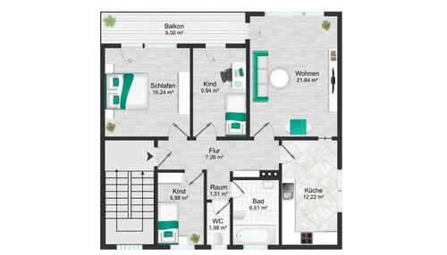 Foto - 4-Zimmer Wohnung mit Balkon bitte keine Makler