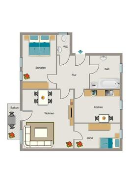 Foto - 3 Zimmer Etagenwohnung zur Miete in Duisburg