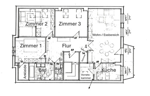 Foto - 3 Zimmer Etagenwohnung zur Miete in Lübeck