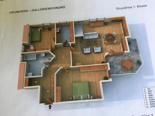 Foto - Maisonette- Wohnung - 1.100,00 EUR Kaltmiete,