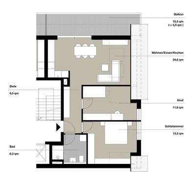 Foto - Neubau 3-Zimmerwohnung in Schelklingen zu kaufen