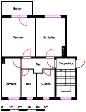 Foto - Etagenwohnung in Nordhausen zur Miete