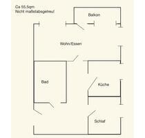 Seniorenwohnung zu sofort mit Küche in verkehrsberuhigten Bereich - Bielefeld Brackwede