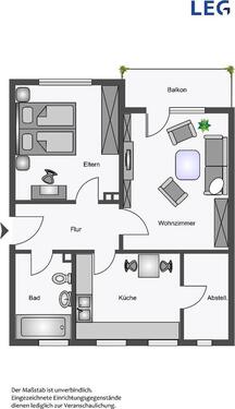 Foto - 2 Zimmer Etagenwohnung zur Miete in Hamm