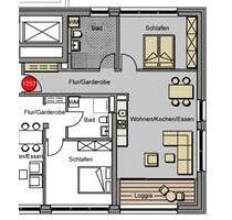 2 Zimmer Wohnung im 5. OG 680 Euro - Tuttlingen