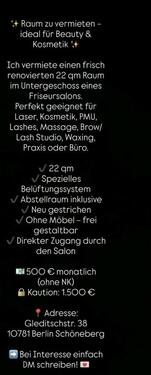 Foto - Gewerberaum zu vermieten – ideal für Beauty & Kosmetik ✨