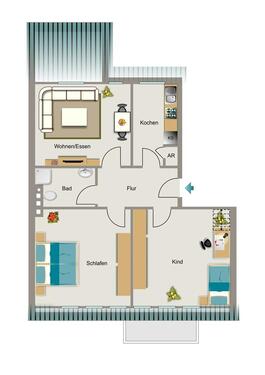 Foto - 3 Zimmer Etagenwohnung zur Miete in Essen