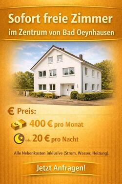 Foto - Unterkunft im Zentrum von Bad Oeynhausen – Zimmer frei