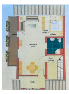 Foto - Dachgeschoßwohnung in Dinslaken zur Miete