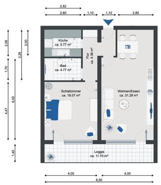 Foto - Etagenwohnung in Saarbrücken zur Miete