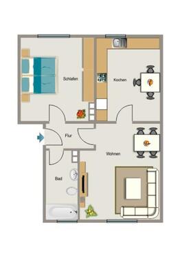 Foto - 2.5 Zimmer Etagenwohnung zur Miete in Dortmund