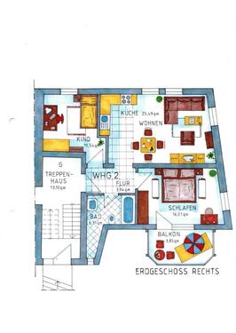 Foto - Gemütliche 2 Zimmer Wohnung mit Balkon in Ermetheis