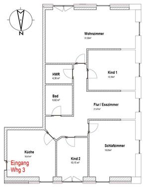 Foto - 4 Zimmer Dachgeschoßwohnung in Burg (Dithmarschen)