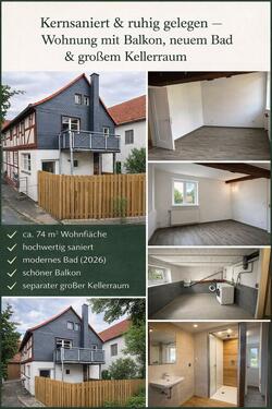 Foto - Kernsanierte 3ZKB Wohnung in Schwalmstadt OT neues Bad und Balkon