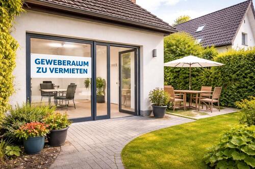 Foto - Vermiete Fläche - Büro Kosmetikstudio Praxis mit Garten