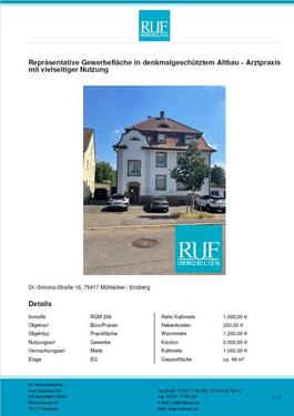 Foto - Geschäftsräume - 1.250,00 EUR Kaltmiete,