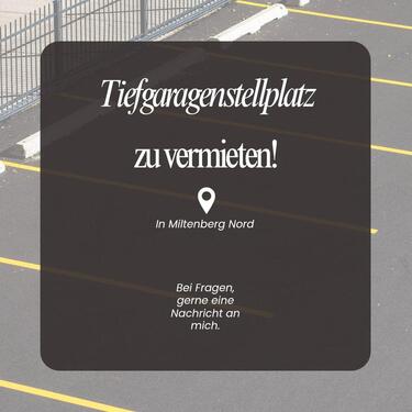 Foto - Tiefgaragenstellplatz zu vermieten.