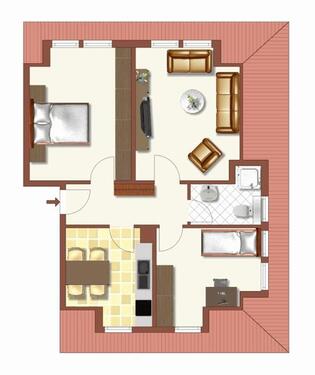 Foto - 3 Zimmer Dachgeschoßwohnung zur Miete in Osnabrück