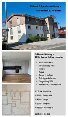 Foto - Wohnung zu vermieten 100qm Eberhardzell Erdgeschoss