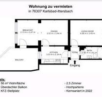 Wohnung in Karlsbad Ittersbach zu vermieten - Remchingen