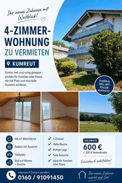 Foto - Schöne, helle 4 Zimmer Wohnung mit tollem Blick