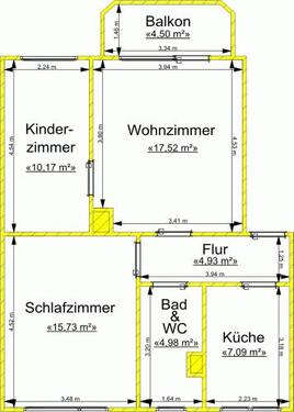 Foto - 3 Zimmer Etagenwohnung zur Miete in Gera