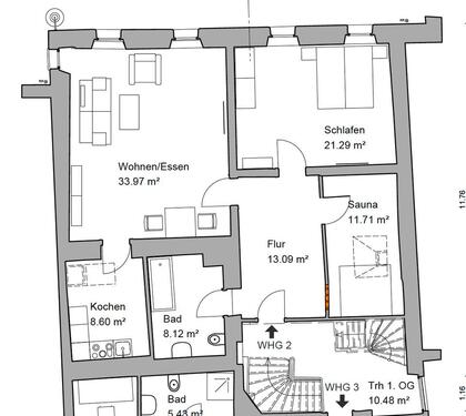 Foto - 2.5 Zimmer Etagenwohnung in Schwandorf