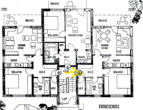 Foto - Erdgeschoss Eigentumswohnung - 180.000,00&nbsp;EUR Kaufpreis, ca.&nbsp; 64,50&nbsp;m&sup2;