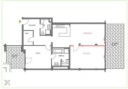 Foto - 3 Zimmer Etagenwohnung zur Miete in Düsseldorf