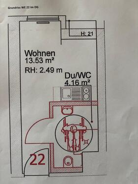 Foto - 1 Zimmer Etagenwohnung in Lützen