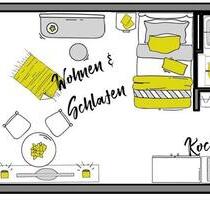 Möblierte Wohnung - Typ: Komfort L mit Balkon im Herzen von Gmünd - Schwäbisch Gmünd