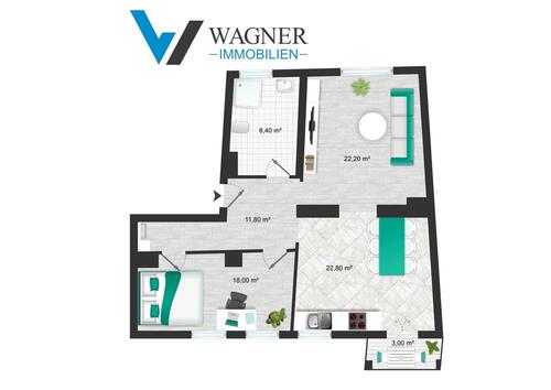 Foto - Etagenwohnung zur Miete in Chemnitz