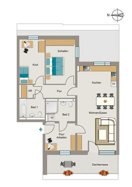 Foto - Etagenwohnung zur Miete in Rheinbach