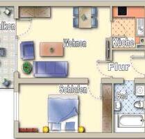 Helle Zwei-Zimmer-Wohnung in ruhiger Höhenlage mit TG und EBK - Deggendorf
