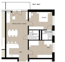 Barierenfreie Wohnung zu vermieten - Hamm Berge