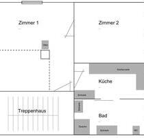 2 Raum Erdgeschosswohnung - 450,00&nbsp;EUR Kaltmiete, ca.&nbsp; 56,00&nbsp;m&sup2; in Waltershausen (PLZ: 99880)