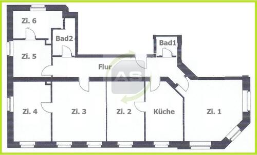 Foto - 6 Zimmer Etagenwohnung zur Miete in Zwickau